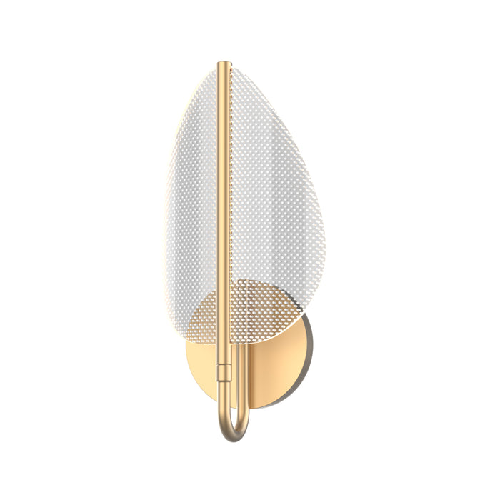 Flora LED Bathroom Fixture Natural Brass-Sconces-Alora-Lighting Design Store