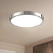 Floyd LED Flush Mount Brushed Nickel-Flush Mounts-Kuzco Lighting-Lighting Design Store