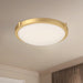 Floyd LED Flush Mount Brushed Gold-Flush Mounts-Kuzco Lighting-Lighting Design Store