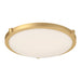 Floyd LED Flush Mount Brushed Gold-Flush Mounts-Kuzco Lighting-Lighting Design Store