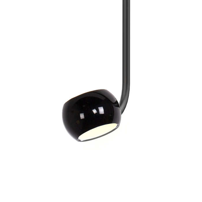 Flux LED Pendant Gloss Black-Mini Pendants-Kuzco Lighting-Lighting Design Store