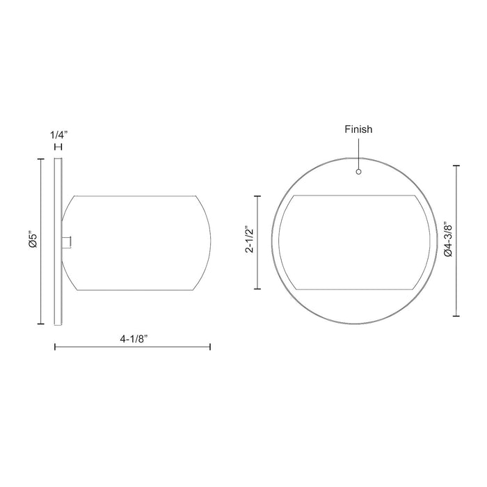 Flux LED Wall Sconce Gloss White-Sconces-Kuzco Lighting-Lighting Design Store