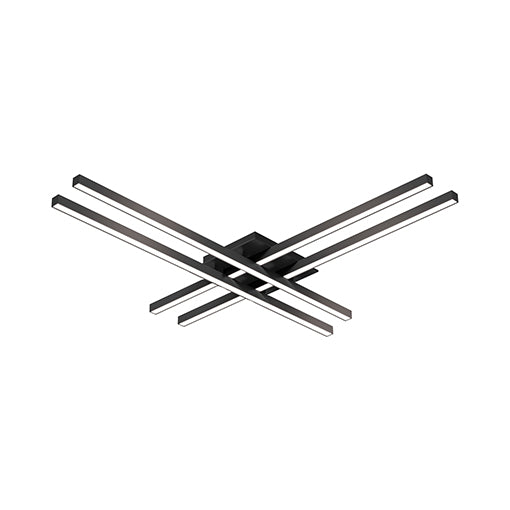 Vega Minor LED Flush Mount Black-Flush Mounts-Kuzco Lighting-Lighting Design Store