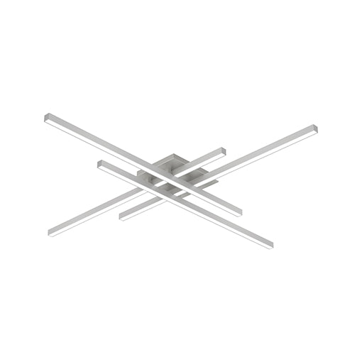 Vega Minor LED Flush Mount Brushed Nickel-Flush Mounts-Kuzco Lighting-Lighting Design Store