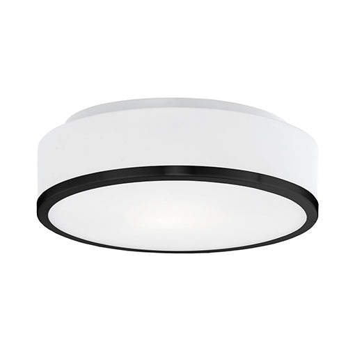 Charlie LED Flush Mount Black-Flush Mounts-Kuzco Lighting-Lighting Design Store