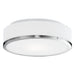 Charlie LED Flush Mount Brushed Nickel-Flush Mounts-Kuzco Lighting-Lighting Design Store