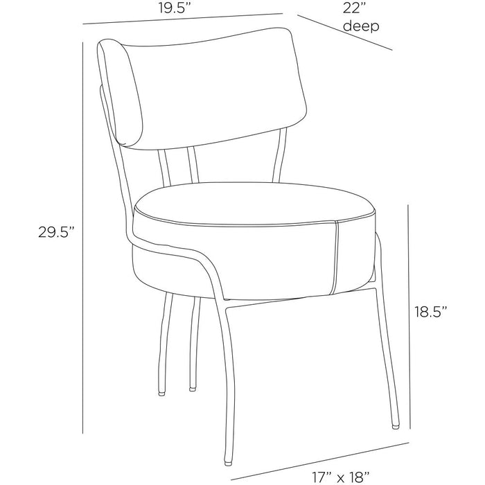 Enid Chair-Furniture-Arteriors-Lighting Design Store