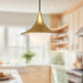 Fuji One Light Pendant Brushed Gold/Opal Matte Glass-Pendants-Alora-Lighting Design Store