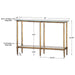 Elenio Console Table Gold Leafed-Furniture-Uttermost-Lighting Design Store