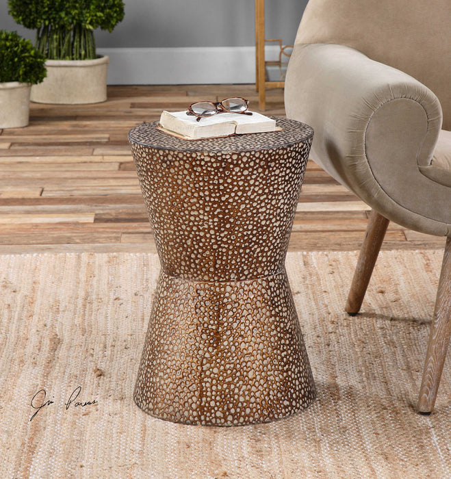 Cutler Accent Table Copper Bronze-Furniture-Uttermost-Lighting Design Store
