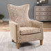 Kiango Arm Chair Stripes In Light, Airy Neutrals-Furniture-Uttermost-Lighting Design Store