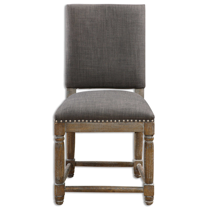 Laurens Accent Chair Weathered Gray-Furniture-Uttermost-Lighting Design Store