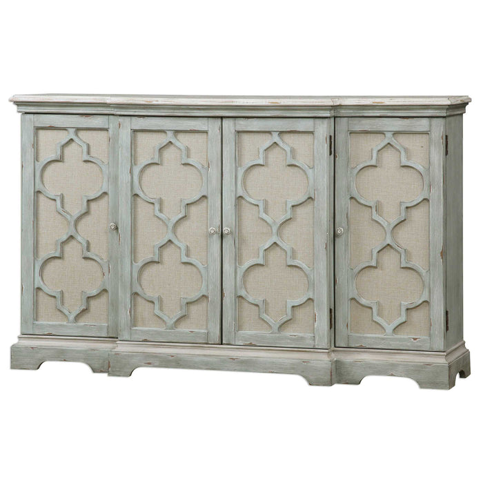 Sophie Cabinet Grey w/Ivory-Furniture-Uttermost-Lighting Design Store