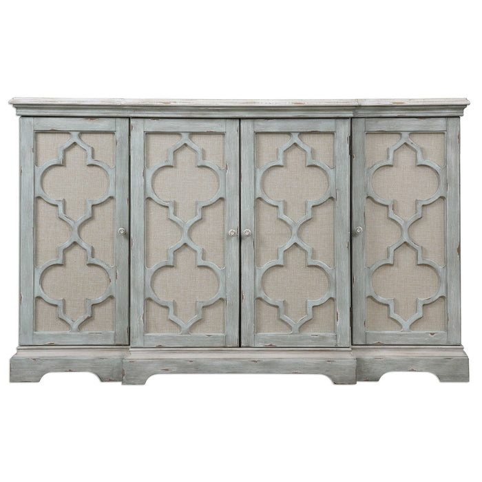 Sophie Cabinet Grey w/Ivory-Furniture-Uttermost-Lighting Design Store