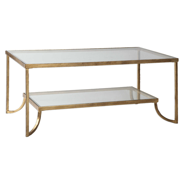 Katina Coffee Table Antique Gold-Furniture-Uttermost-Lighting Design Store
