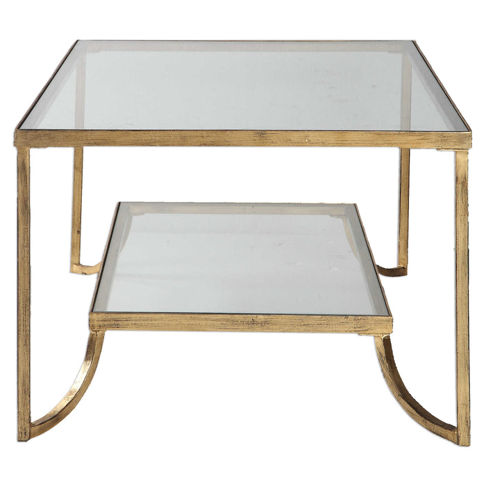 Katina Coffee Table Antique Gold-Furniture-Uttermost-Lighting Design Store