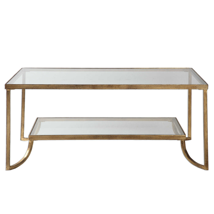 Katina Coffee Table Antique Gold-Furniture-Uttermost-Lighting Design Store