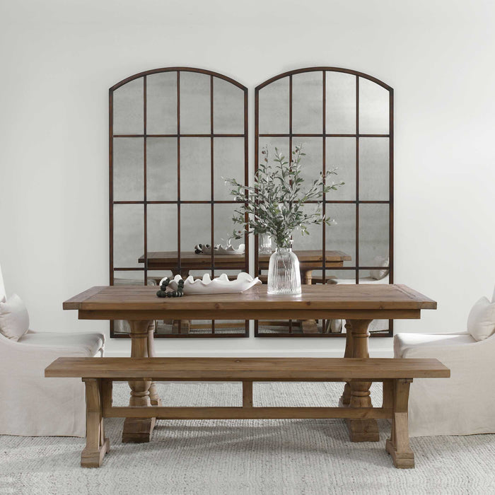 Stratford Dining Table Gray-Furniture-Uttermost-Lighting Design Store
