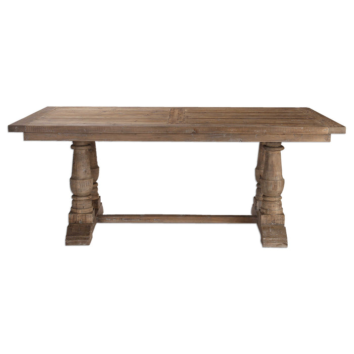 Stratford Dining Table Gray-Furniture-Uttermost-Lighting Design Store
