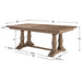 Stratford Dining Table Gray-Furniture-Uttermost-Lighting Design Store
