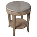 Deka Accent Table Brown Glazed Natural-Furniture-Uttermost-Lighting Design Store