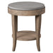 Deka Accent Table Brown Glazed Natural-Furniture-Uttermost-Lighting Design Store