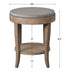 Deka Accent Table Brown Glazed Natural-Furniture-Uttermost-Lighting Design Store