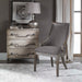 Aidrian Accent Chair Charcoal Gray-Furniture-Uttermost-Lighting Design Store