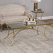 Alayna Coffee Table Antiqued Gold Leaf-Furniture-Uttermost-Lighting Design Store
