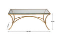 Alayna Coffee Table Antiqued Gold Leaf-Furniture-Uttermost-Lighting Design Store