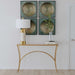 Alayna Console Table Antiqued Gold Leaf-Furniture-Uttermost-Lighting Design Store
