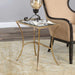 Alayna End Table Antiqued Gold Leaf-Furniture-Uttermost-Lighting Design Store