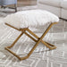 Farran Bench Antiqued Gold Leaf-Furniture-Uttermost-Lighting Design Store