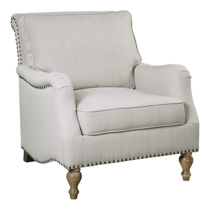 Armstead Arm Chair Antique White-Furniture-Uttermost-Lighting Design Store