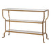 Deline Console Table Antiqued Gold-Furniture-Uttermost-Lighting Design Store
