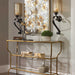 Deline Console Table Antiqued Gold-Furniture-Uttermost-Lighting Design Store