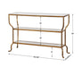 Deline Console Table Antiqued Gold-Furniture-Uttermost-Lighting Design Store