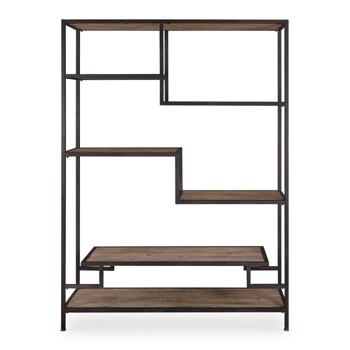 Sherwin Etagere Aged Black-Furniture-Uttermost-Lighting Design Store