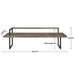 Herbert Bench Antique White-Furniture-Uttermost-Lighting Design Store