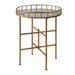 Tilly Accent Table Bright Gold Leaf-Furniture-Uttermost-Lighting Design Store