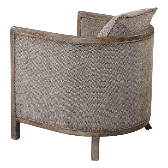 Viaggio Accent Chair Gray-Furniture-Uttermost-Lighting Design Store