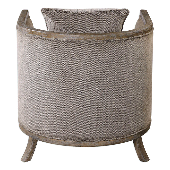 Viaggio Accent Chair Gray-Furniture-Uttermost-Lighting Design Store