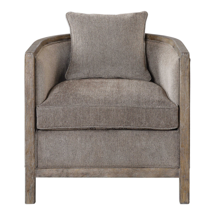 Viaggio Accent Chair Gray-Furniture-Uttermost-Lighting Design Store