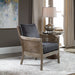Encore Arm Chair Dark Gray-Furniture-Uttermost-Lighting Design Store