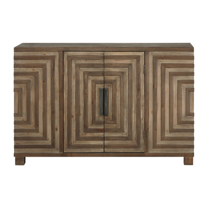 Layton Console Cabinet Rustic Two Toned-Furniture-Uttermost-Lighting Design Store