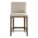 Klemens Counter Stool Brushed Nickel-Furniture-Uttermost-Lighting Design Store