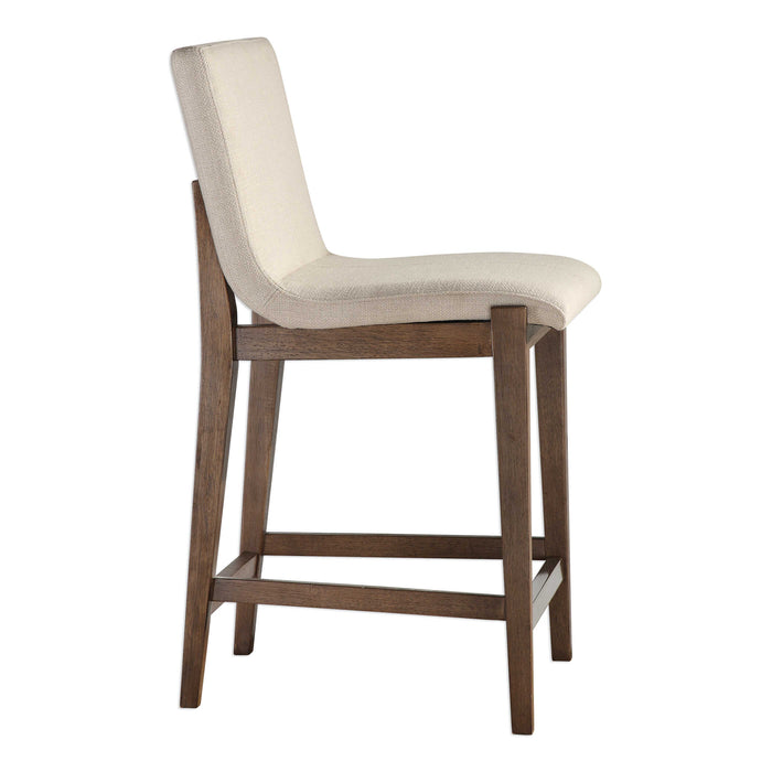 Klemens Counter Stool Brushed Nickel-Furniture-Uttermost-Lighting Design Store