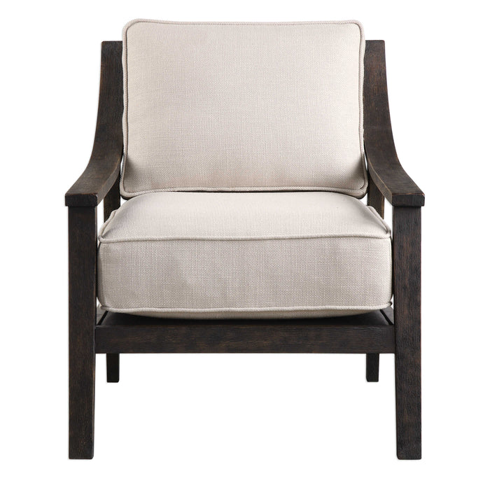 Lyle Accent Chair Walnut-Furniture-Uttermost-Lighting Design Store
