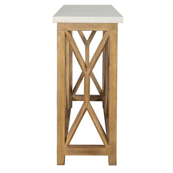 Catali Console Table Natural Ivory-Furniture-Uttermost-Lighting Design Store