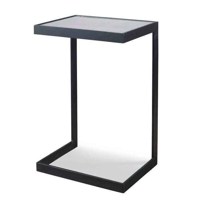 Windell Accent Table Aged Black-Furniture-Uttermost-Lighting Design Store
